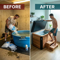 TimberChill Glacier Pro Cedar Cold Plunge — Before & After